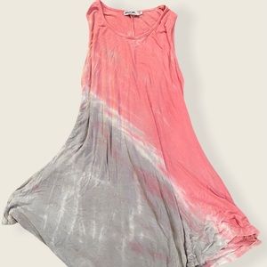 Pink and grey tie dye dress size: medium